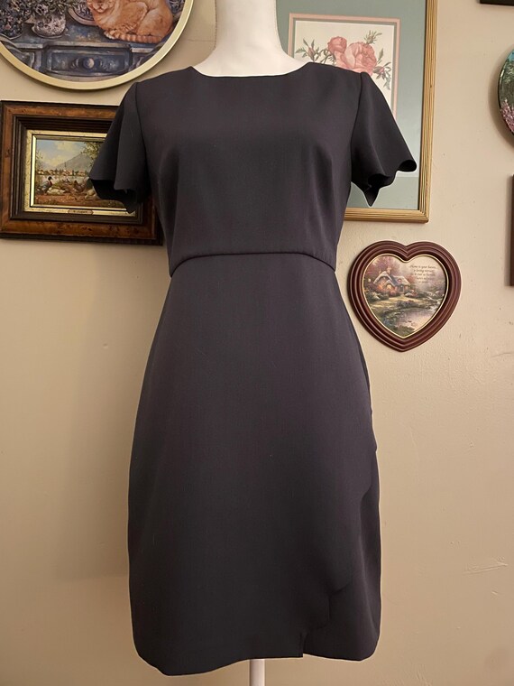 LOFT Grey Size 0 Scalloped Hem Dress With Empire Waist and Straight Skirt -  Etsy