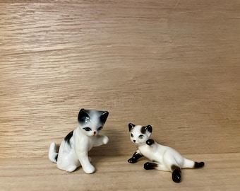 Country Artists ネコ　置物 Vintage Cat Figurine Country Artists Siamese Kitten 7” Resin - Etsy