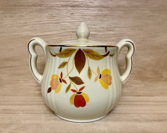 Hall’s Superior Quality Kitchenware Autumn Leaf Sugar Bowl