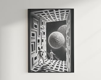 Trippy Art, Space Art, Psychedelic Art, Art for Home, Cool Art, Unique Art, Artwork for Presents, Dream Art