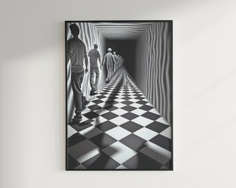 Cool Art, Psychedelic art, Art for walls, Modern Art, Trippy Art, Art for bedroom, Wall Art,