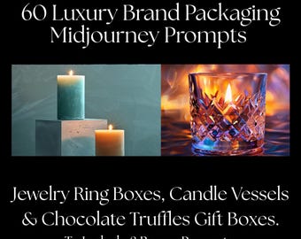 Luxury Packaging Midjourney Prompts: Editorial Mockups (PDF Download)