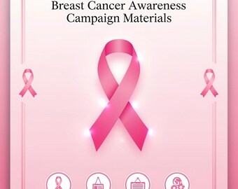 Breast Cancer Pink-Out Event Kit | Editable Canva Templates (Digital Download)