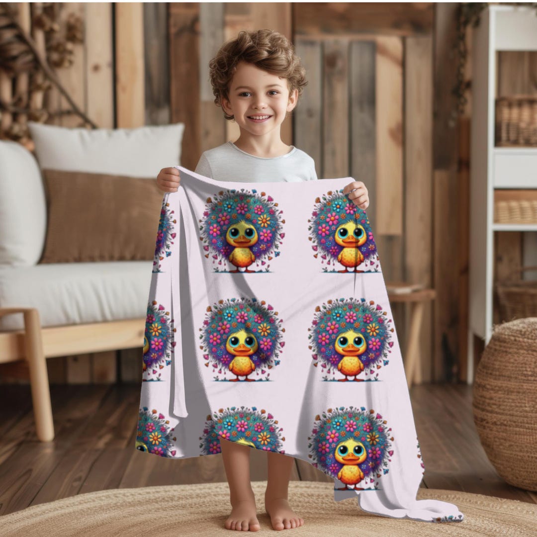 Quacktastic Duck Throw Blanket Perfectly Cozy for Little Ones, Silky