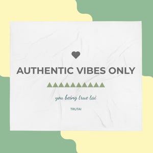 TRUTAI Authentic Design: Personalize Your Space with a Custom Throw Blanket | Minimalist Home Decor | Minimalist Add Your Text | Accessories