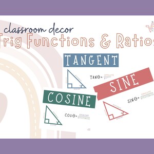 Trig Function and Ratio Posters