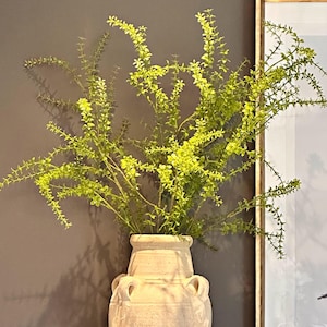 Willow Tree branches, artificial greenery, DIY flower arrangement, green faux plant leaves, tall long dainty branches, foliage, home decor