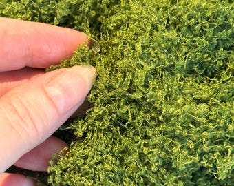 Faux Moss, artificial greenery, DIY flower arrangement, green faux plant, decorative green grass yarn, home decor, water pond, forest floor