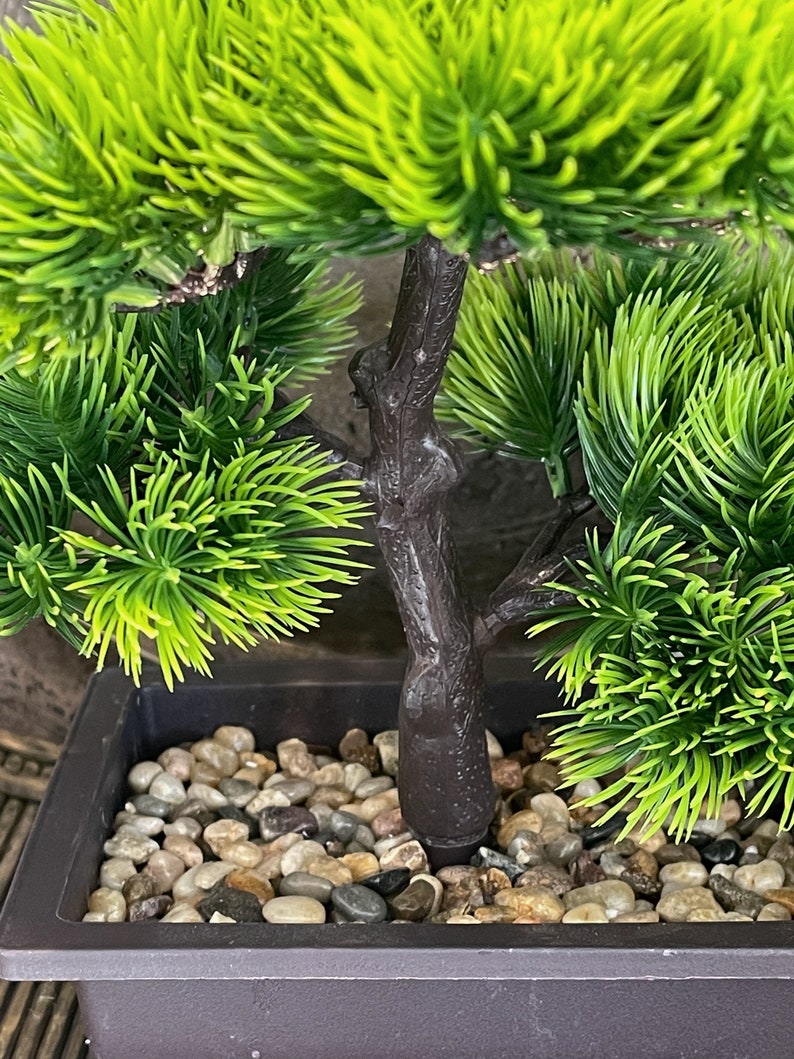 Bonsai Tree Artificial Greenery Decorative Japanese Home Etsy