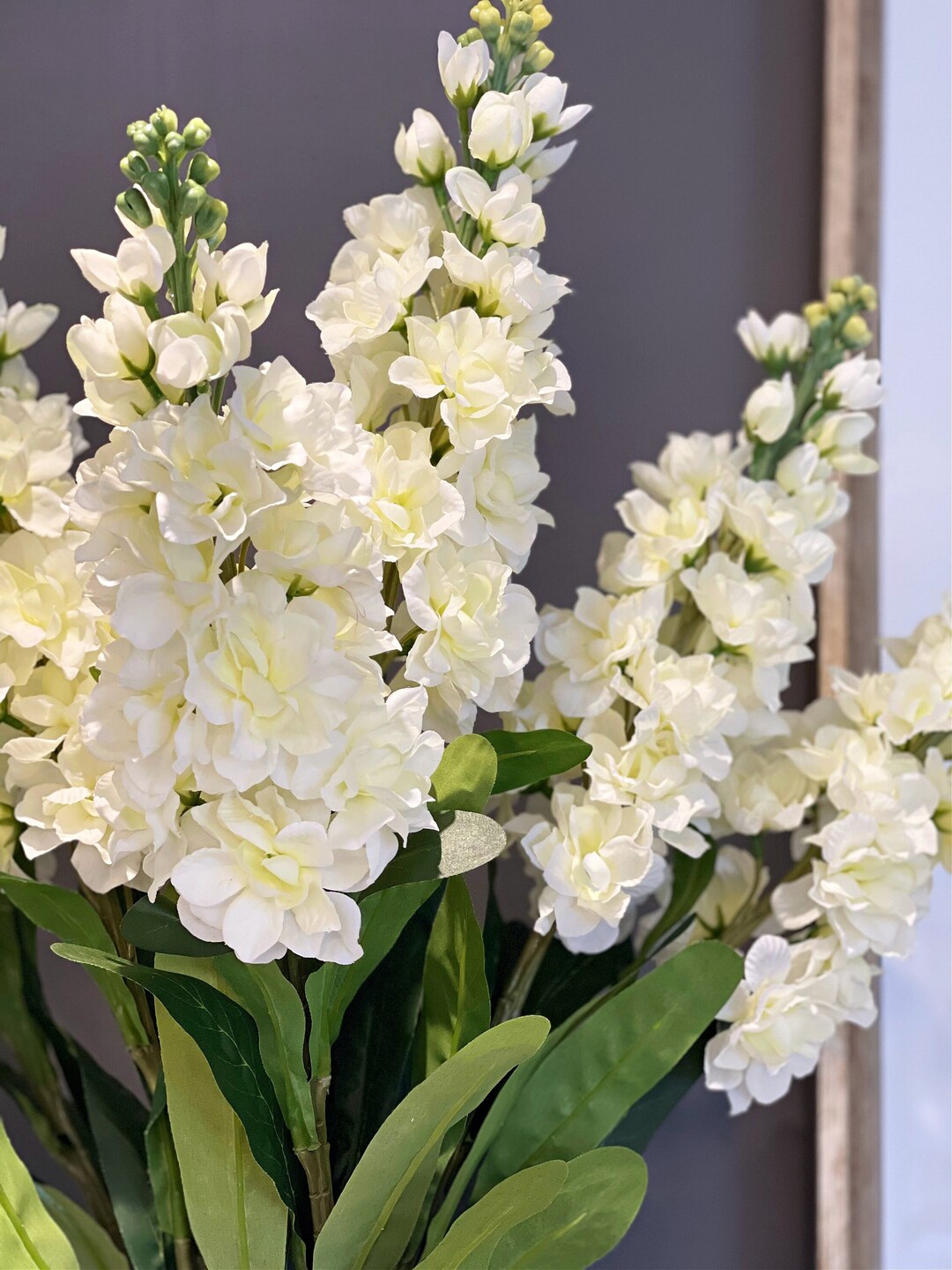 White Hyacinth, Tall Faux Flowers, Artificial Stems & Plants