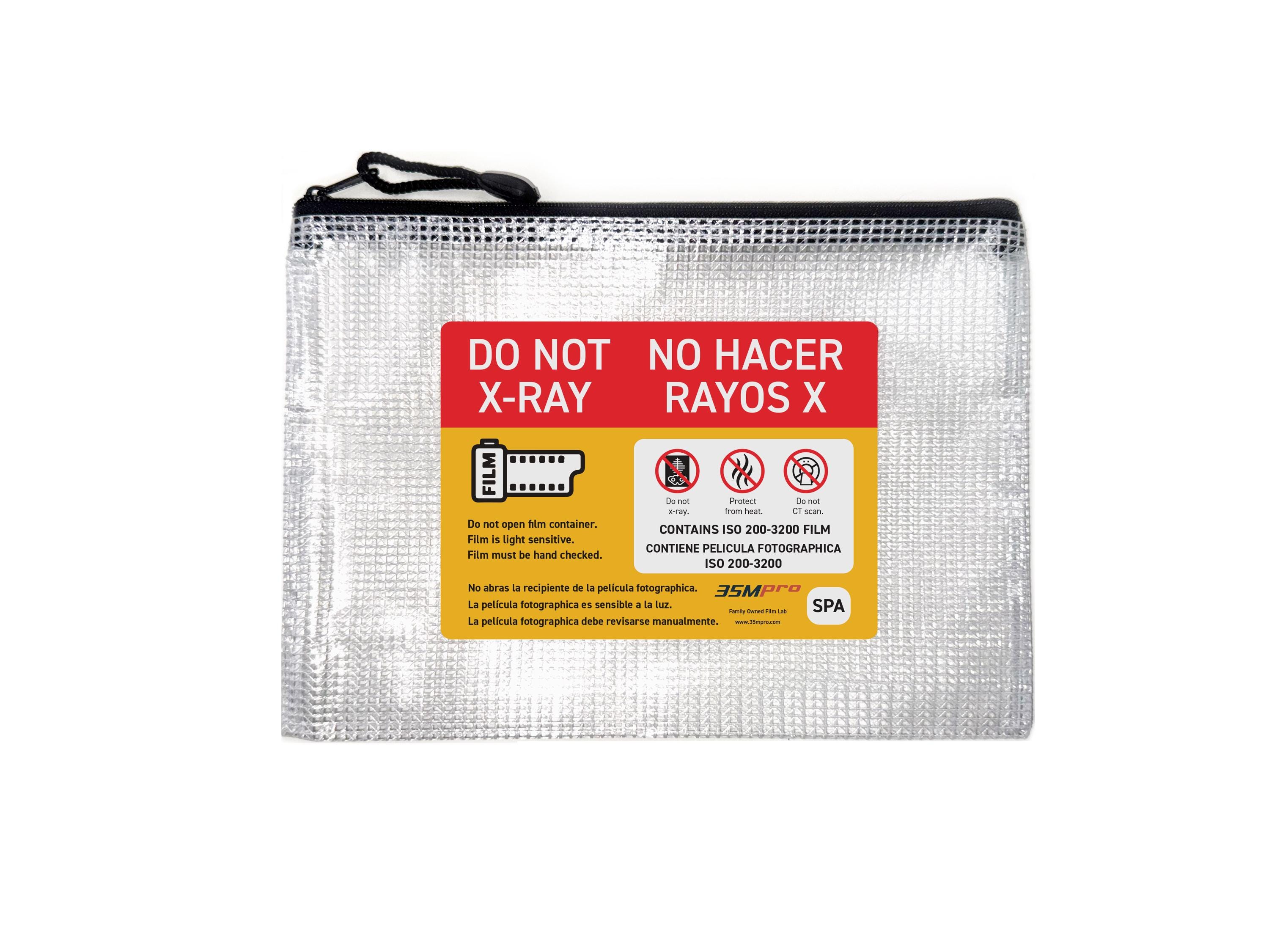 Spanish Translated Do Not X-Ray Film Travel Pouch by 35M Pro