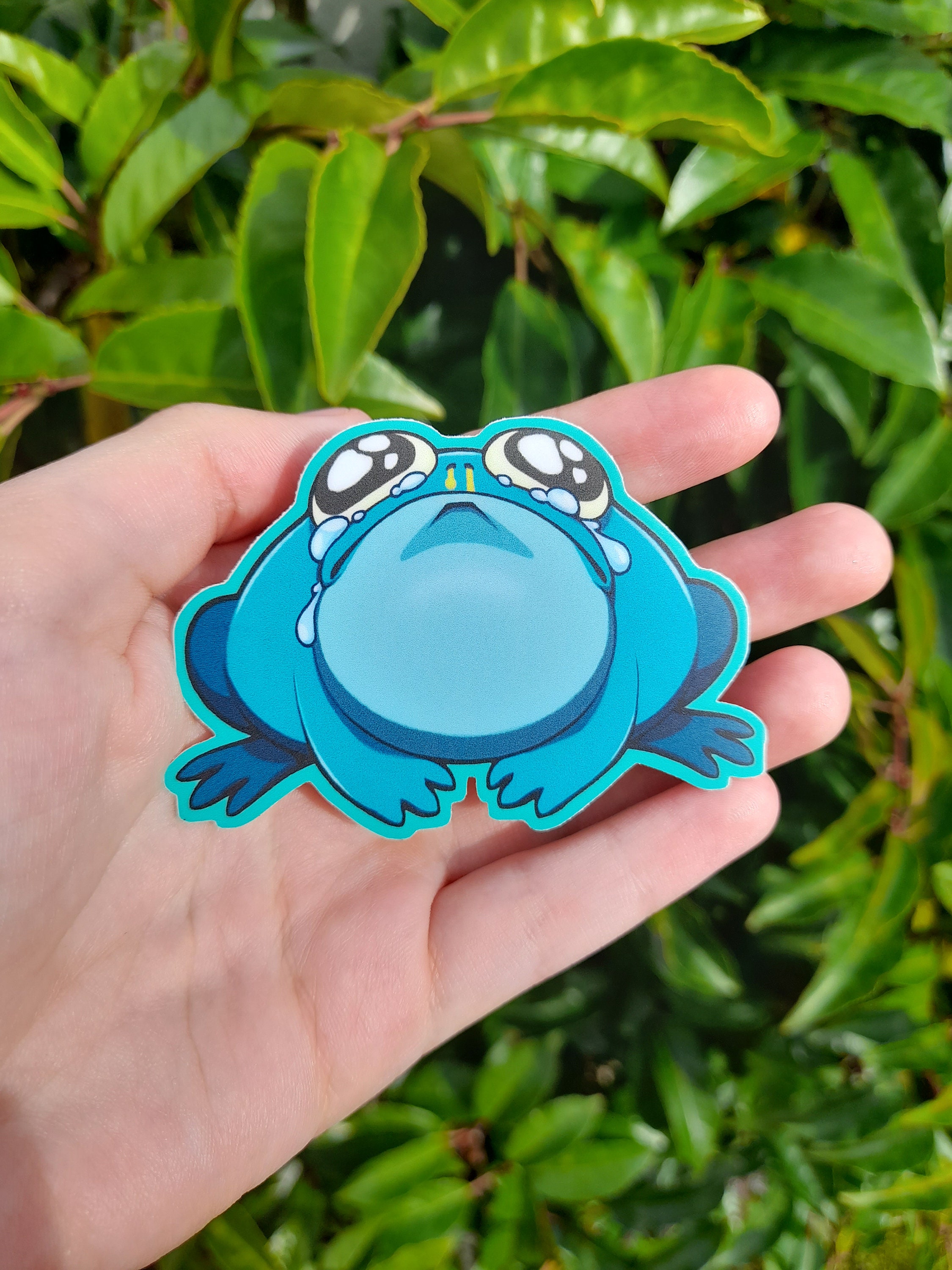Crying Frog 3 Die-cut Vinyl Sticker - Etsy