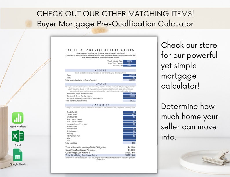 Sellers Net Sheet Template Excel Sellers Net Sheet Template Excel