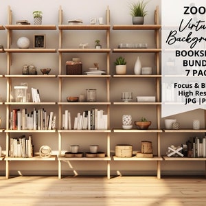 Virtual Zoom Backgrounds, Professional Digital Backdrops for Zoom Meetings, Office, Home & Teams, Realistic Zoom Backdrops, Background Walls
