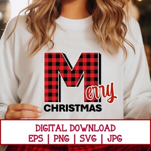 Merry Christmas SVG, Buffalo Plaid Christmas PNG, Retro Christmas SVG for Shirts, Christmas Sublimation Png Clipart, Xmas shirt Svg,
