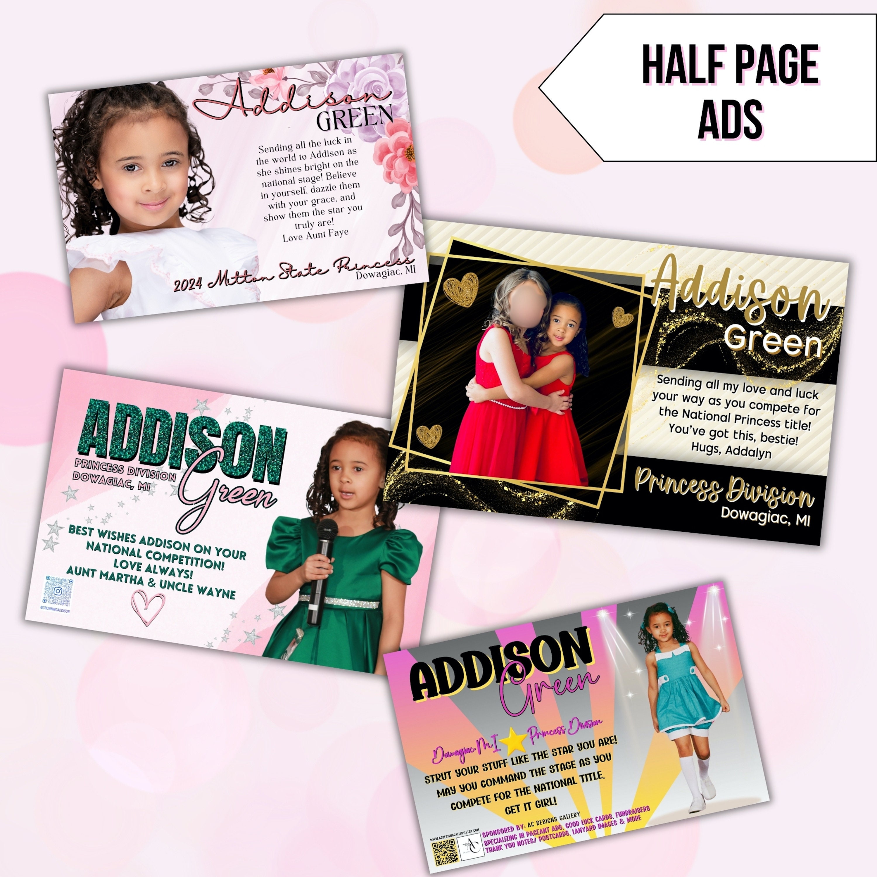 Custom Designed Pageant Ad Program Book Design, Professional Program Ad ...