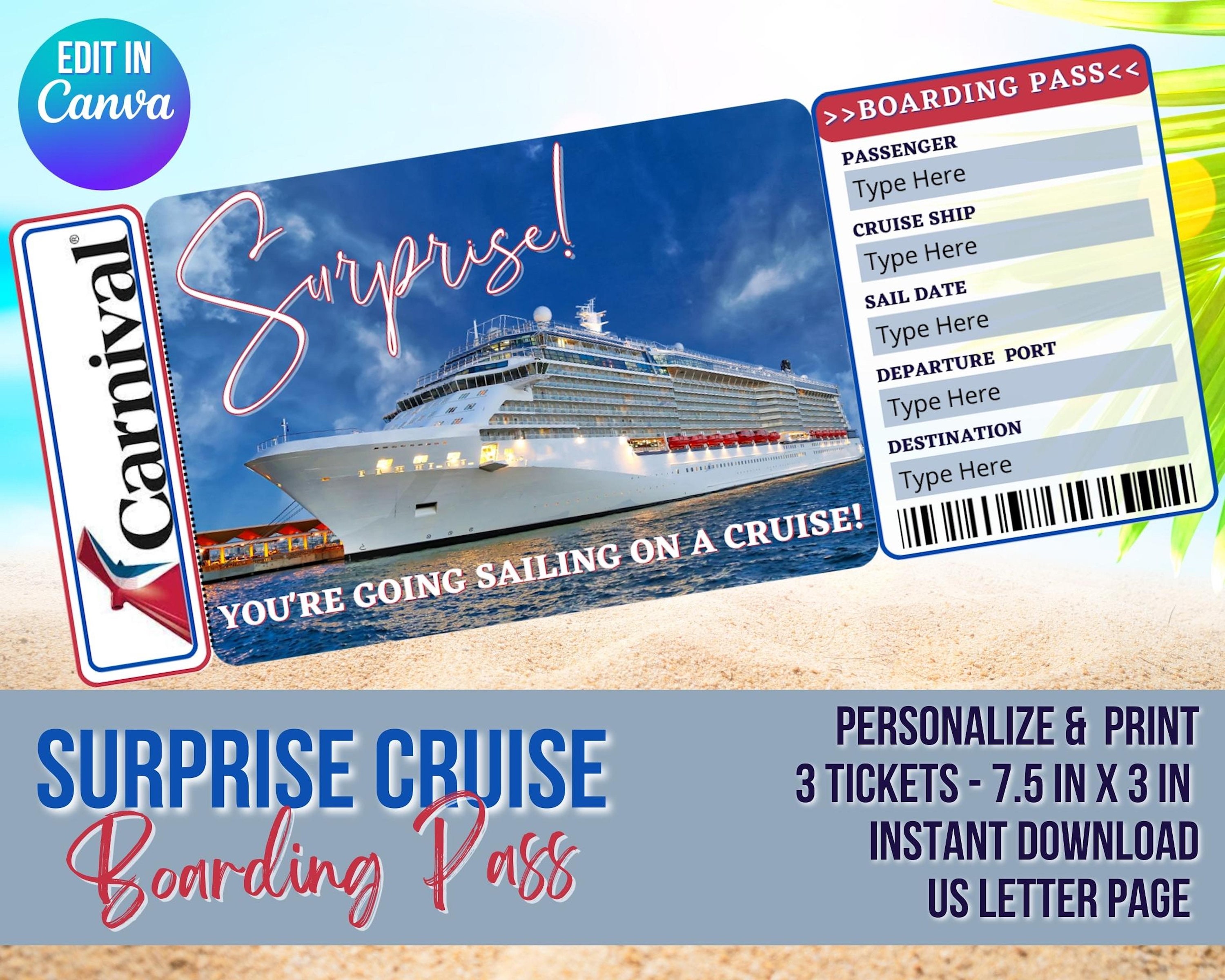 cruise boarding documents