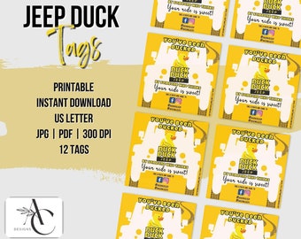 Wydrukuj tagi Jeep Duck: Dałeś się nabrać! (PDF)