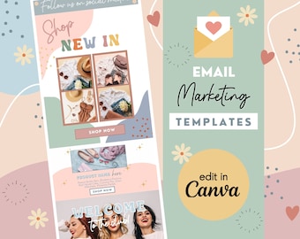 Canva Email Marketing Templates: Newsletter & Welcome Email Designs (PDF)