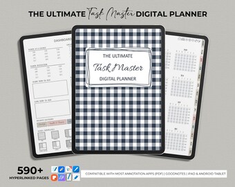 Agenda digitale minimale senza data: Goodnotes, iPad, Android (PDF)