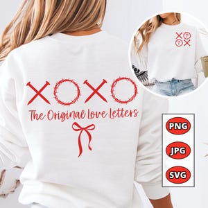 Die ursprünglichen Liebesbriefe XOXO Glaube SVG PNG, Christian Valentine Coquette Design, Valentine Sublimation Hoodie Shirt Design, Glaube Png svg