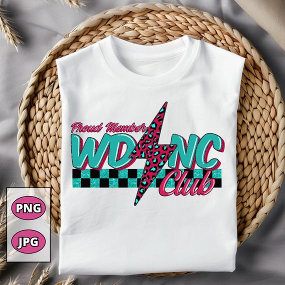 WDNC Club Sarcastic PNG: Gen X Perimenopause Shirt Design (Digital Download