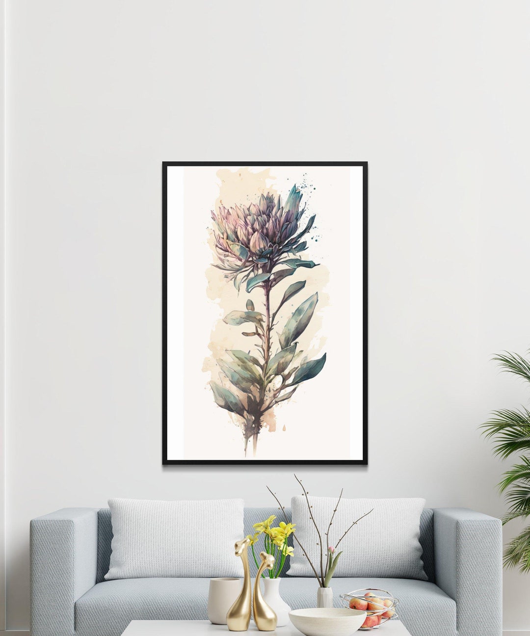 Large Botanical Wall Art Printable Home Decor Botanical Etsy