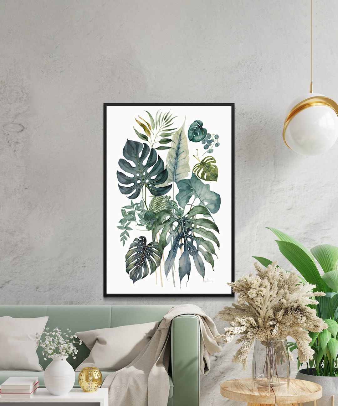 Large Botanical Wall Art Printable Home Decor Botanical Wall Art for