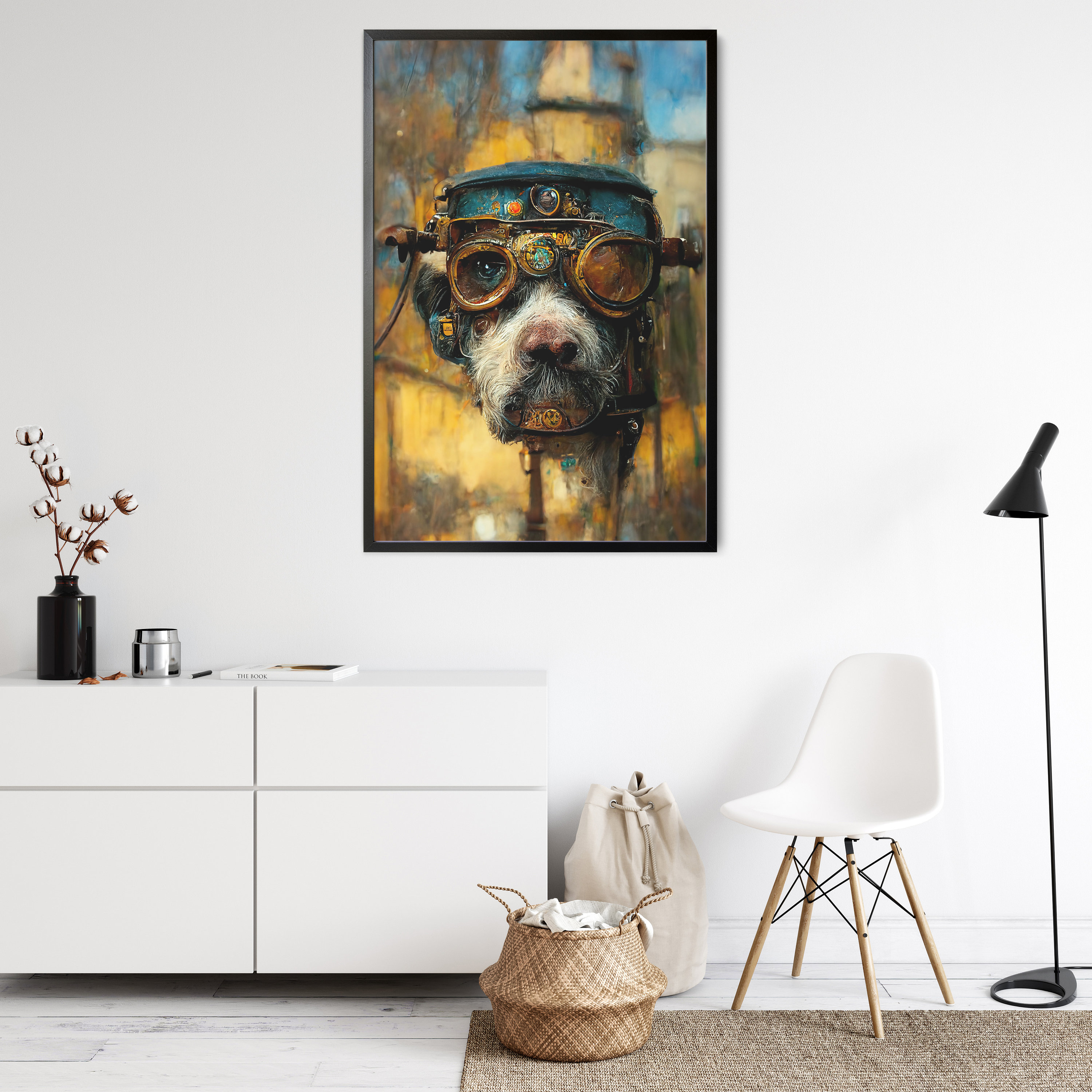 PRINTABLE Digital Wall Art Steampunk Wall Decor Dogs Digital Download ...