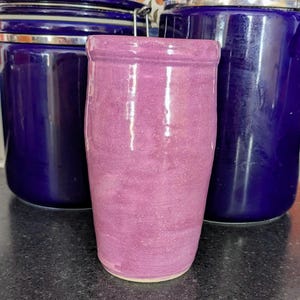 Purple Ceramic Tumbler, Wheel Thrown Ceramic Drinking Cup, Artsy Large Turquoise Cup, 22 ounce cup, Dishwasher safe, Tall goblet