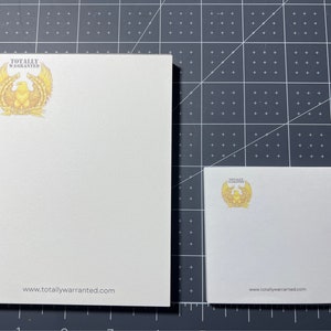 Eagle Rising Logo Stationery, Eagle Rising Notepad, Chief Post Its, Army Warrant Officer Stationery, Chief Notepad and Post Its, Writing Pad