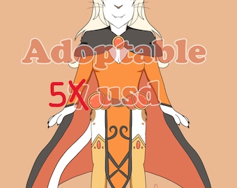 Cat Sorceress Halloween Original Character Adoptable | Furry Fantasy OC Digital Download