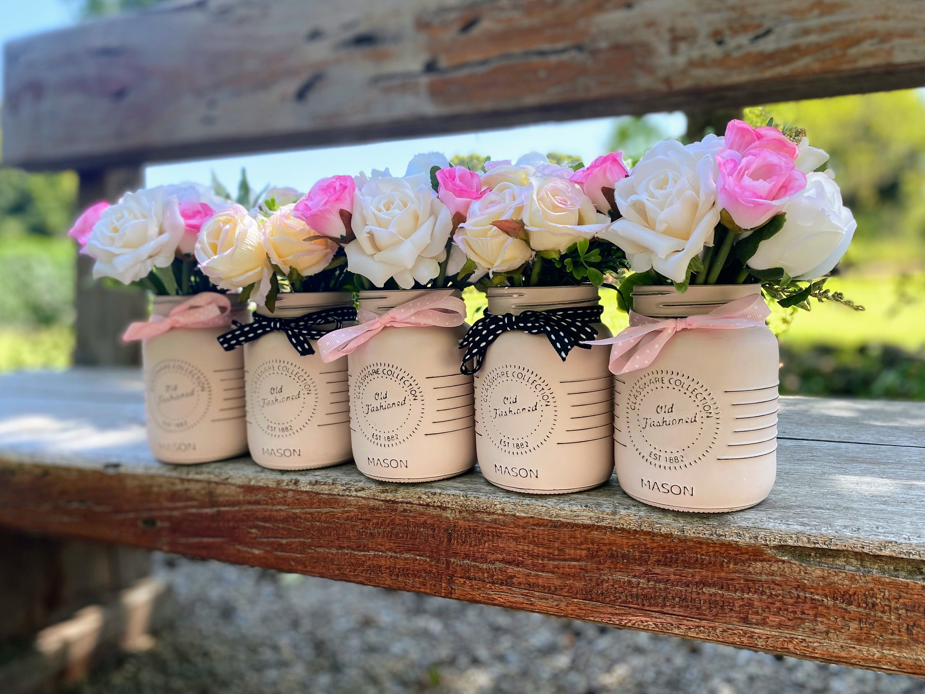 Baby Shower Table Decorations, Baby Girl Table Centrepiece, Rustic Baby ...