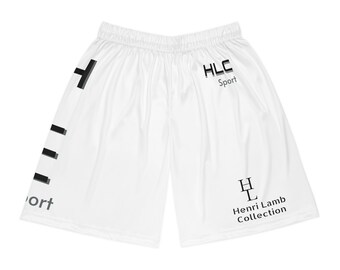 Henri Lamb Collection (Sommer/Frühling/Herbst) weiße, schwarze und graue Active Wear Shorts (AOP).