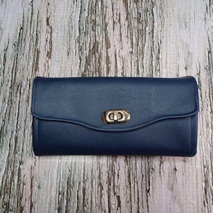 Cartera Clutch Vinilo Azul -Necessary Clutch