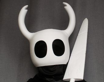 Little Ghost, Knight Cosplay, Mask and nail combo, Halloween Mask