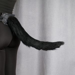 HyperMotion 22" Wagging Fursuit Tail with Faux Fur – Silicone Furry Cosplay Tail