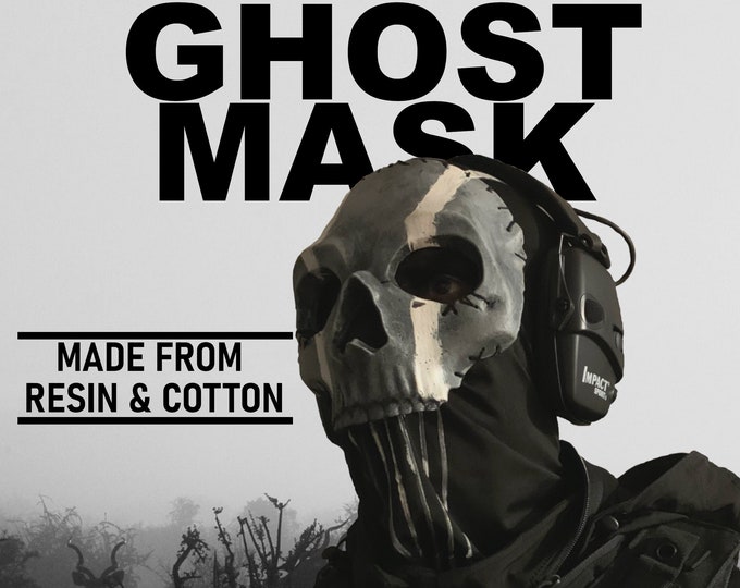 GHOST Handmade Costume Mask MW2 Etsy