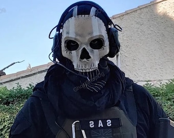 Pełna maska ducha - Operator maska ducha airsoft lub cosplay V3