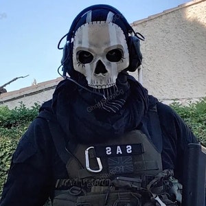 Full Mask Of Ghost - Operator ghost mask codMW2 airsoft or cosplay V3