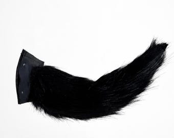 HyperMotion Wagging Faux Fur 14" Tail – Silicone Fursuit Cosplay Accessory, Furry tail
