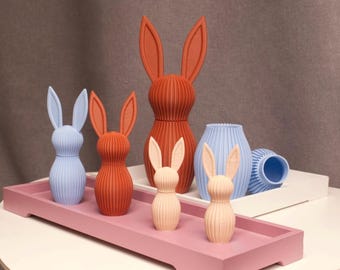 Minimalist Easter Bunny – Modern Easter - Elegant & Japandi style – Scandinavian spring decoration