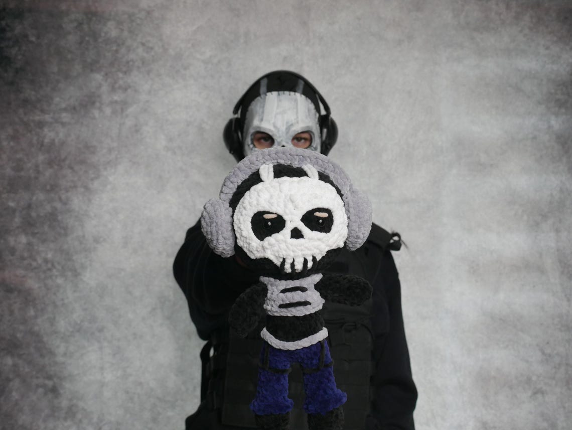 Crochet Operator Ghost Plush Toy | Handmade by Ghostshopog - Etsy