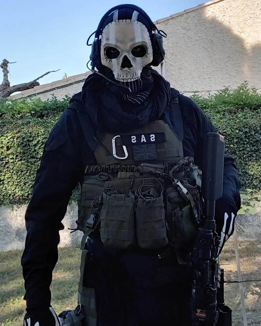 Call Of Duty 19 Cod19 Maschera Copricapo Ghost Squad Skull Copricapo