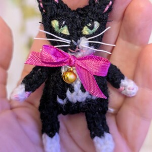 Niedliches gestricktes Katzenmuster mit Bildern - Sofortiger digitaler Download (in den Dateiformaten MS Word und PDF) Bild 9