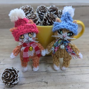 Niedliches gestricktes Katzenmuster mit Bildern - Sofortiger digitaler Download (in den Dateiformaten MS Word und PDF) Bild 12