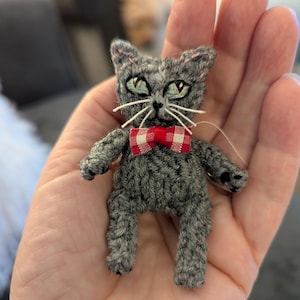 Niedliches gestricktes Katzenmuster mit Bildern - Sofortiger digitaler Download (in den Dateiformaten MS Word und PDF) Bild 7