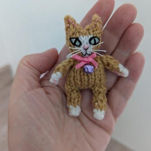 Niedliches gestricktes Katzenmuster mit Bildern - Sofortiger digitaler Download (in den Dateiformaten MS Word und PDF) Bild 13