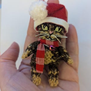 Niedliches gestricktes Katzenmuster mit Bildern - Sofortiger digitaler Download (in den Dateiformaten MS Word und PDF) Bild 8