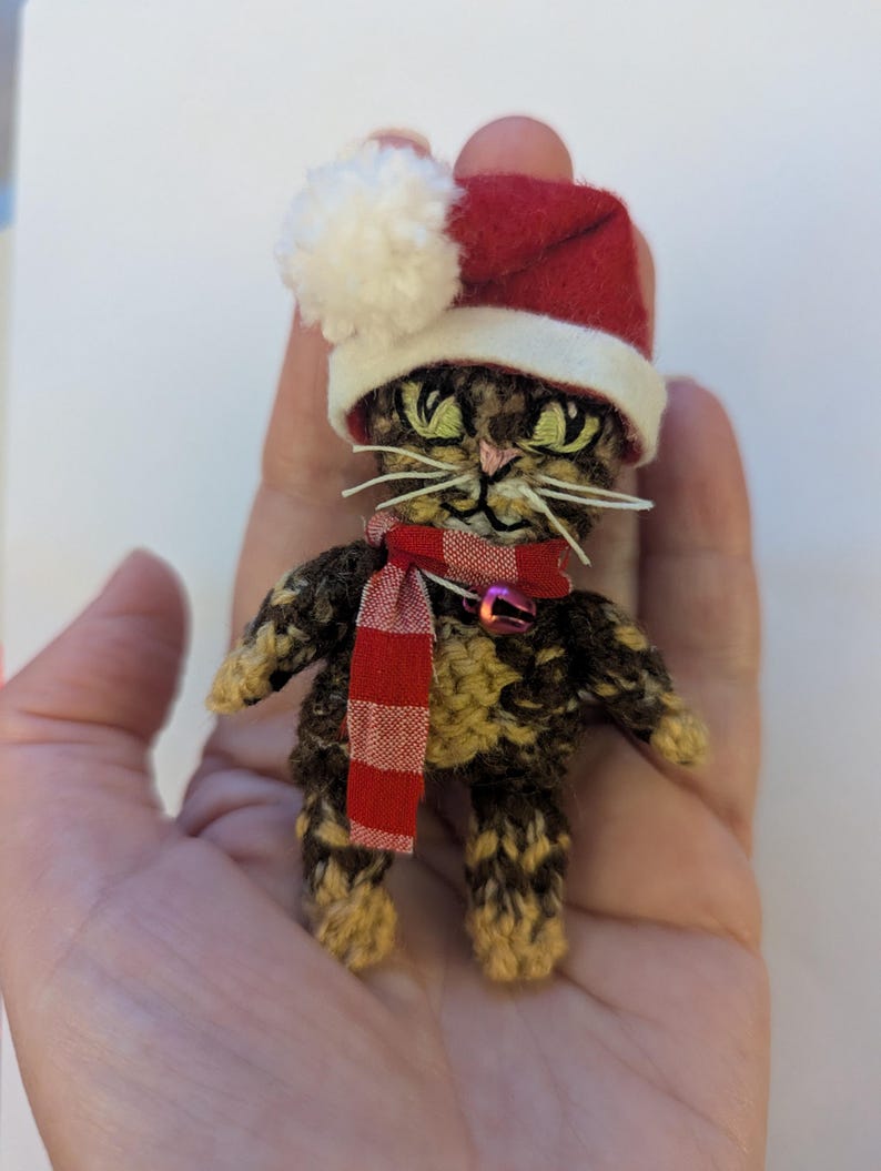 Niedliches gestricktes Katzenmuster mit Bildern - Sofortiger digitaler Download (in den Dateiformaten MS Word und PDF) Bild 8